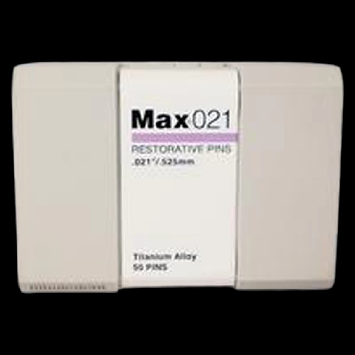 Max Restorative Pins Bulk Kit, Titanium Alloy, Self-Threading Parapulpal Pins, 0.021" (0.525 mm), Purple, M-23, 50/Box - Max Pins Bulk Kit .021 M-23 50/Bx - Image 1