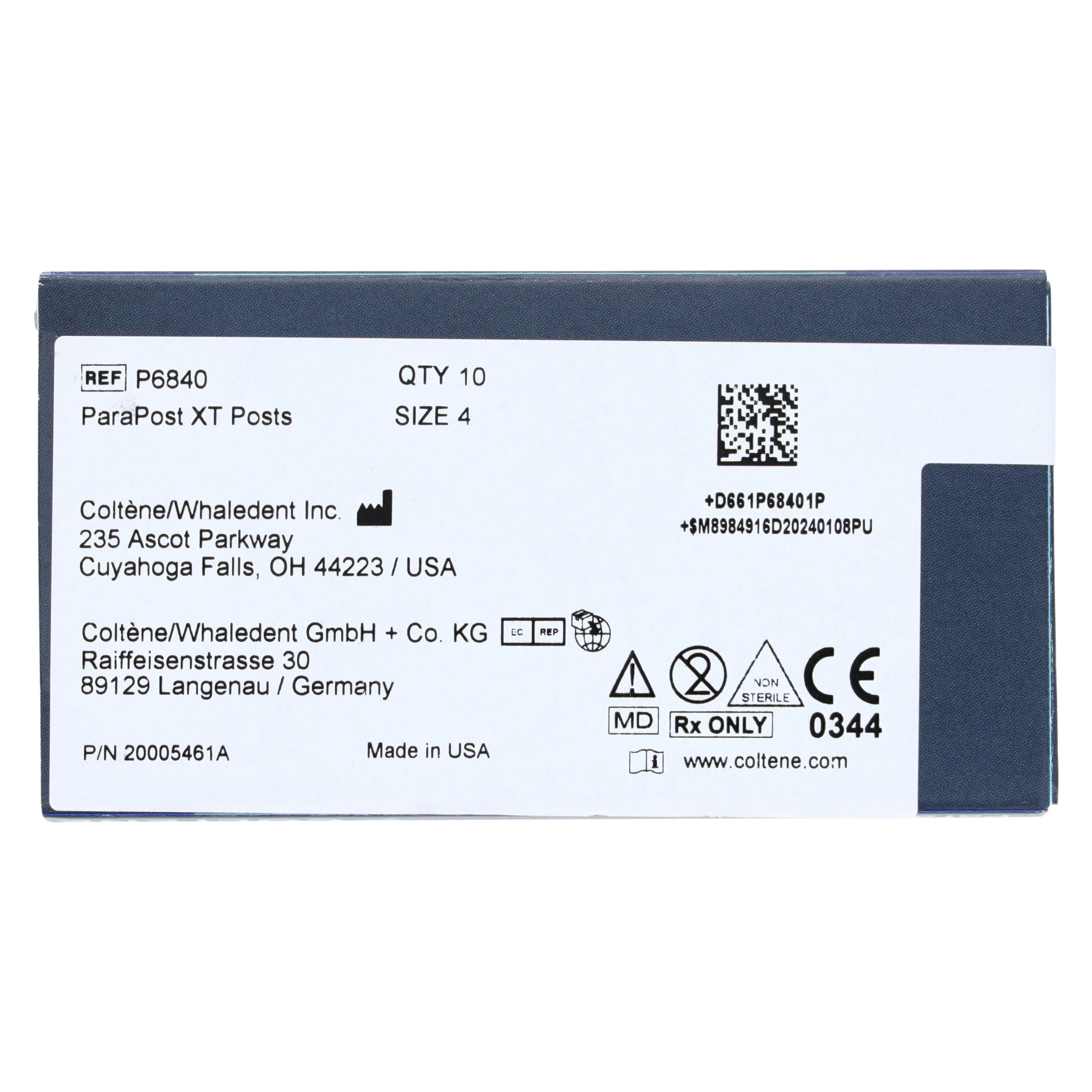 ParaPost XT Titanium Endodontic Posts, Size 4, Yellow, 0.040 in (1.0 mm), 10/Pk, P6840 thumbnail 2