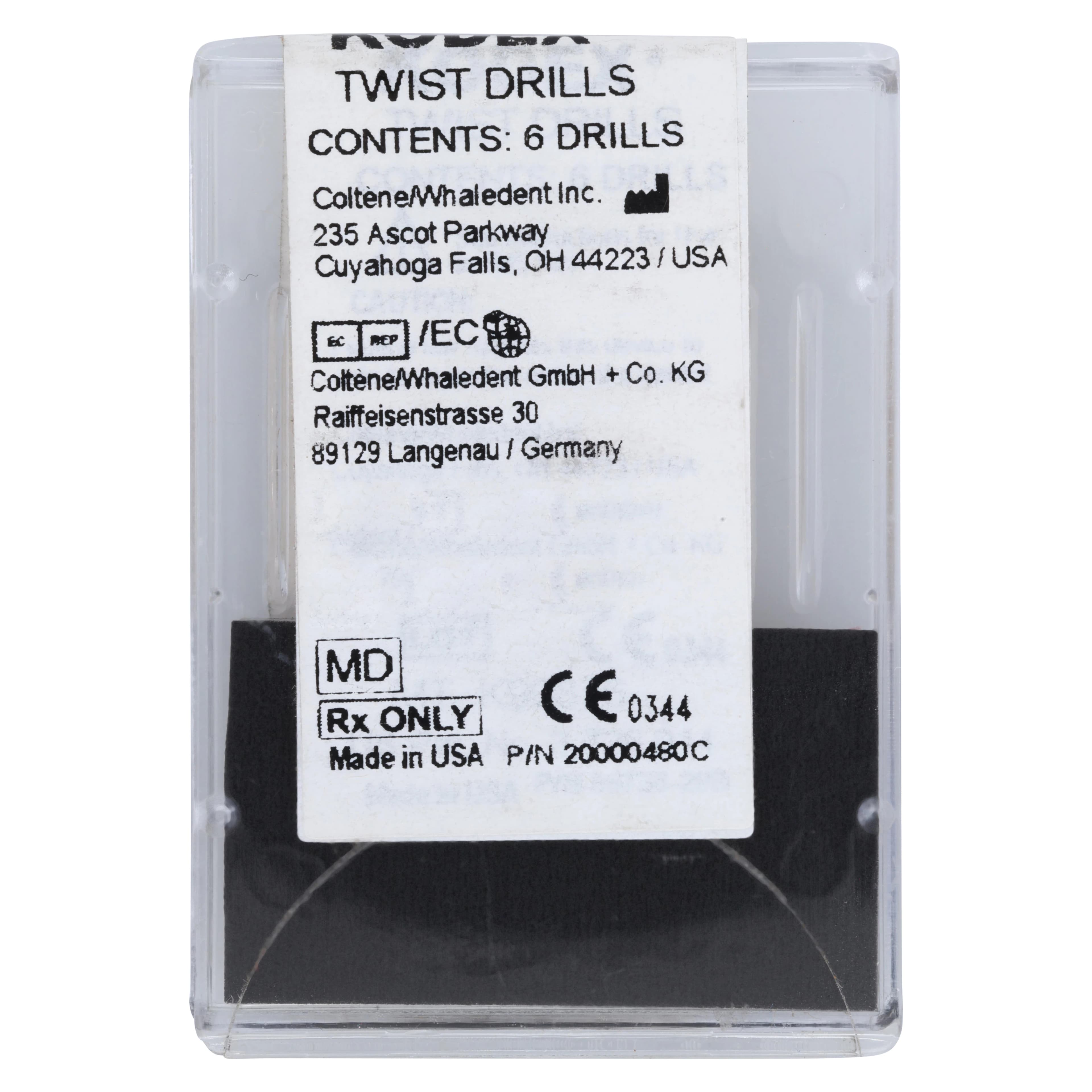 Coltene TMS Kodex Drill K96, Regular Gold, Depth-Limiting, 0.027" x 0.079" (0.675 mm x 2 mm), 6/Pk - Thread Mate System Kodex Drills, K96, 0.027" x 0.079", Gold, 6/Pk, K96 - Image 1