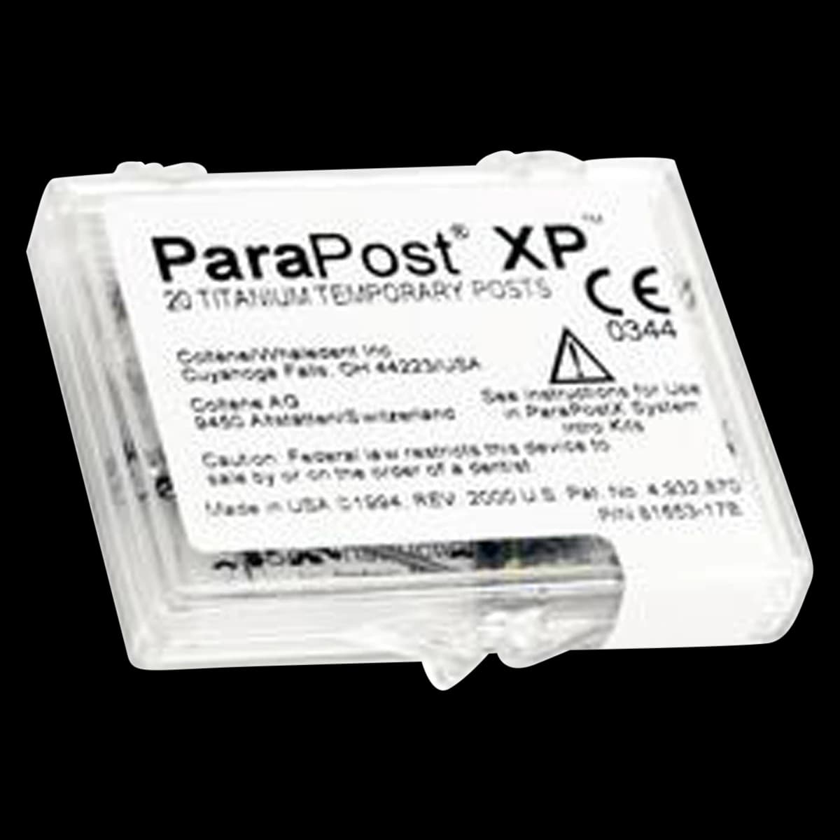 ParaPost XP Titanium Temporary Posts, Size 4, Yellow, 1.00mm (0.040"), 20/Pk, P7464 - ParaPost XP Titanium Temporary Posts 1.00mm 20/Pk - Image 1