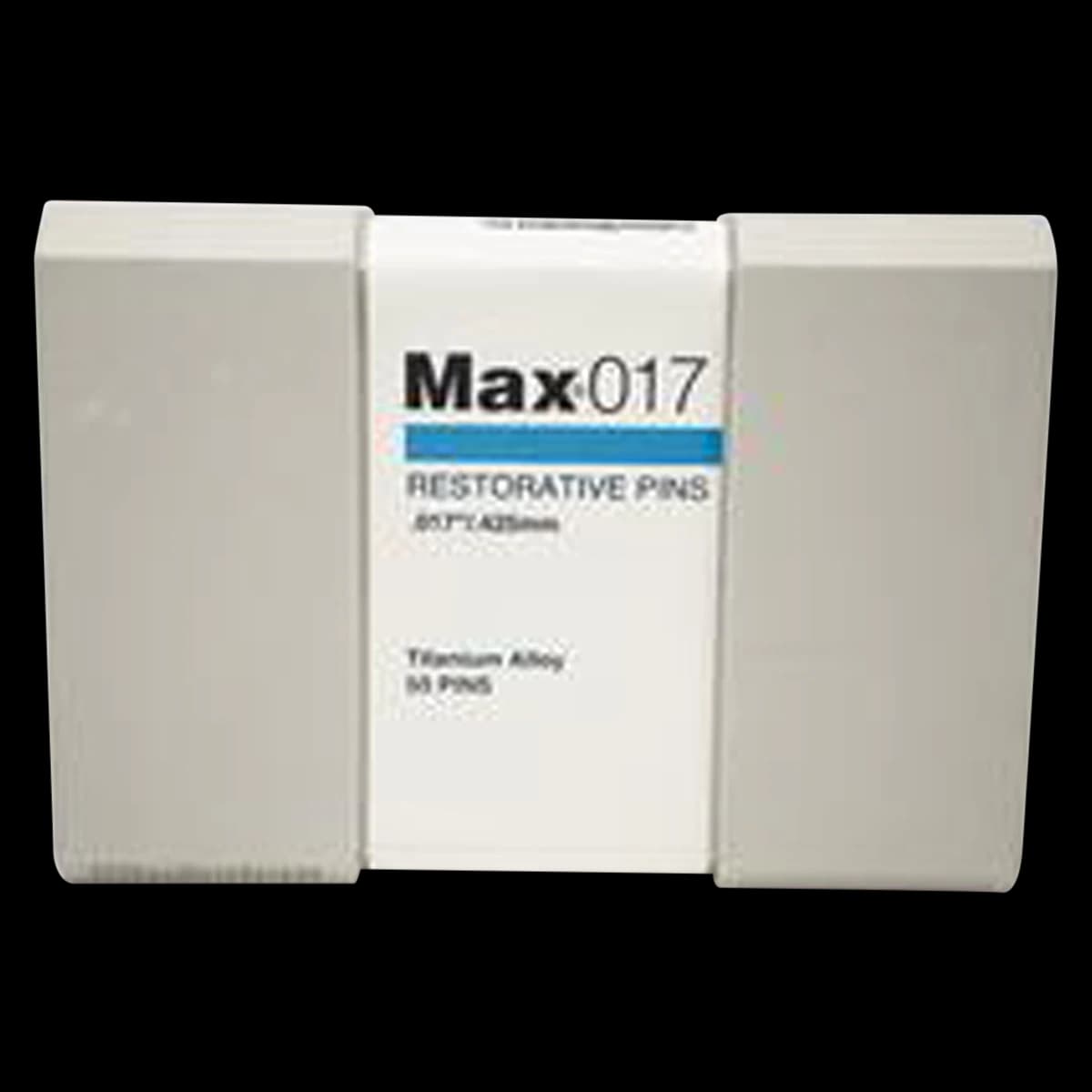 Max Restorative Pins, Titanium Alloy, Bulk Kit, 0.017" (0.425 mm), Blue, 50/Pk, M13 - Max Restorative Pins, Titanium Alloy, Bulk Kit, 0.017", Blue, 50/Pk, M13 - Image 1