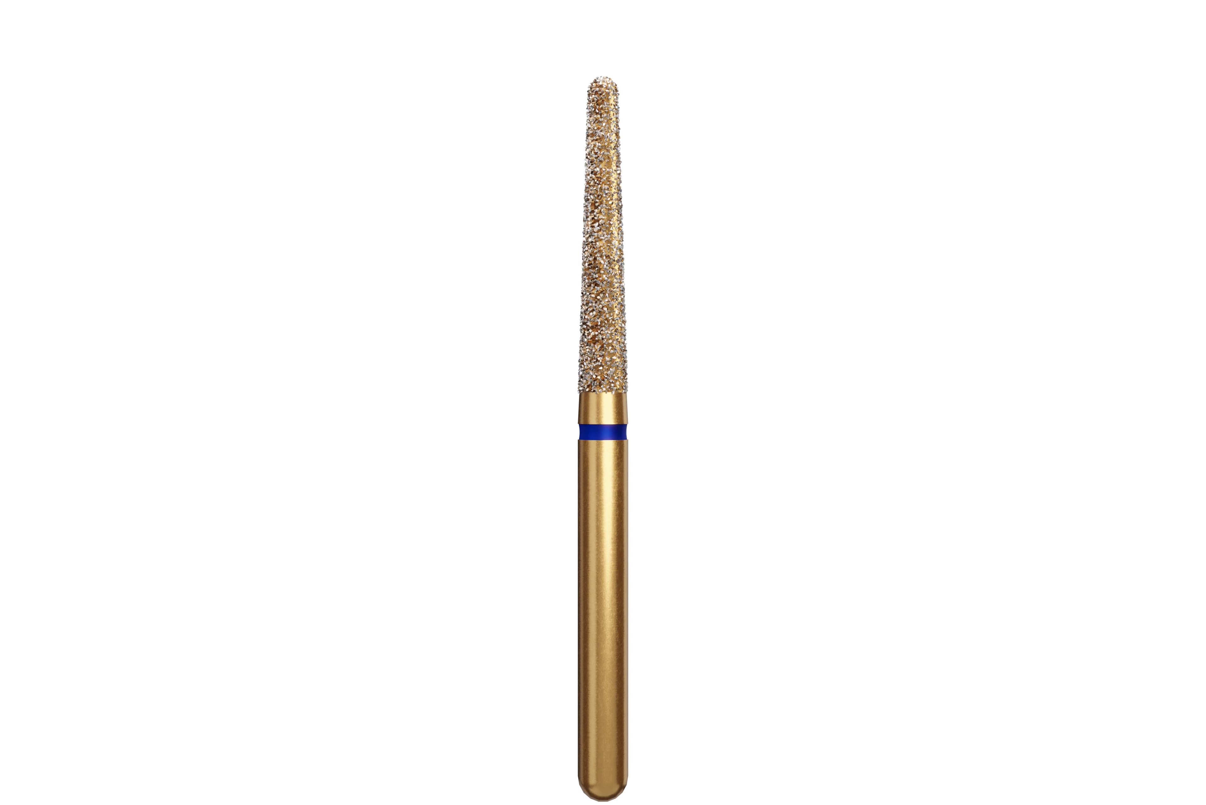 Alpen Multilayer Diamond Bur FG 850-10.018, Coarse Grit, Long Round End Taper, 10mm, 5/Pk - Alpen FG #850-10.018 Coarse Grit, Long Round End Taper Diamond Bur. Package - Image 1