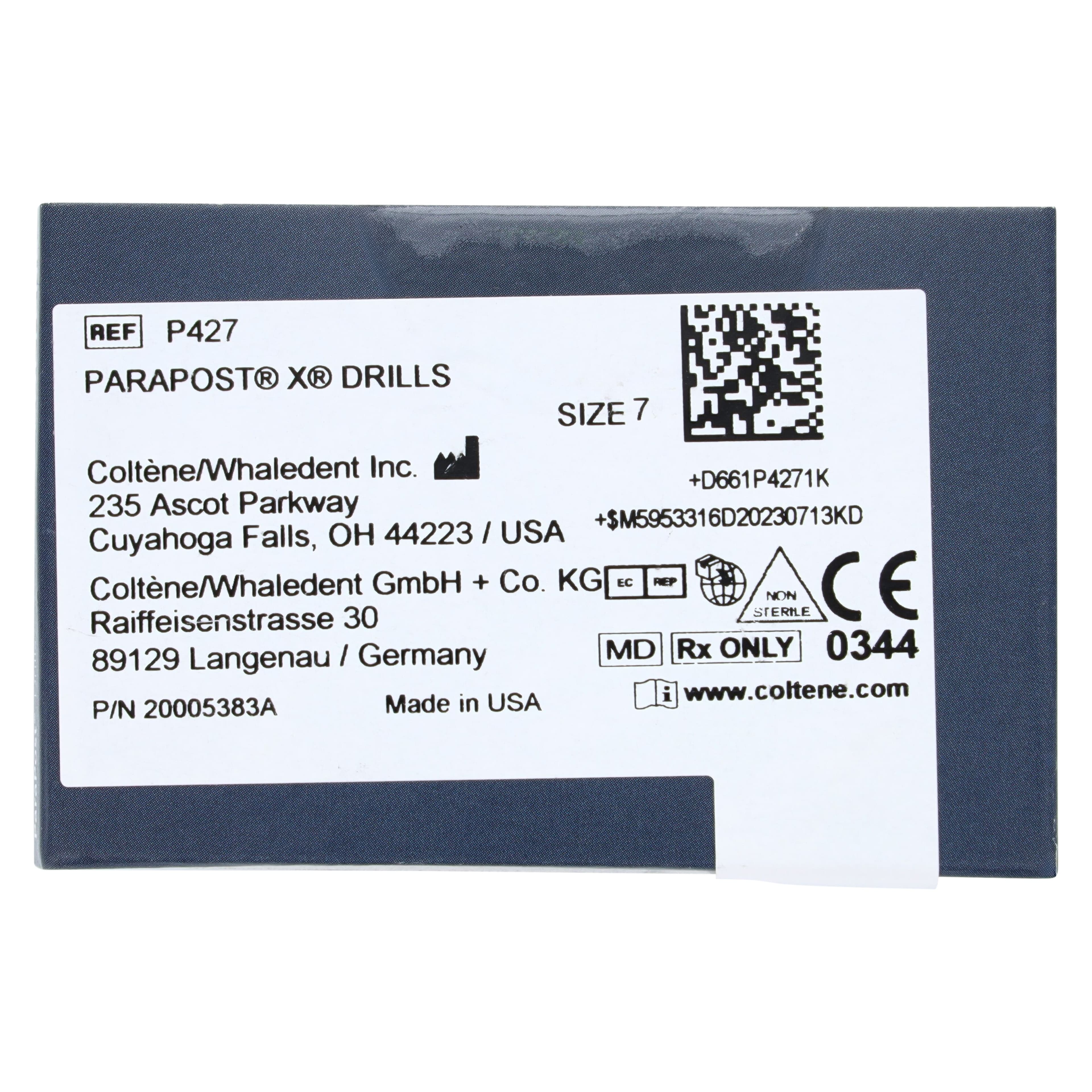 ParaPost X-System Drill, Size #7, Green, 1.75 mm (0.070"), 3/Pk, P42-7 thumbnail 2