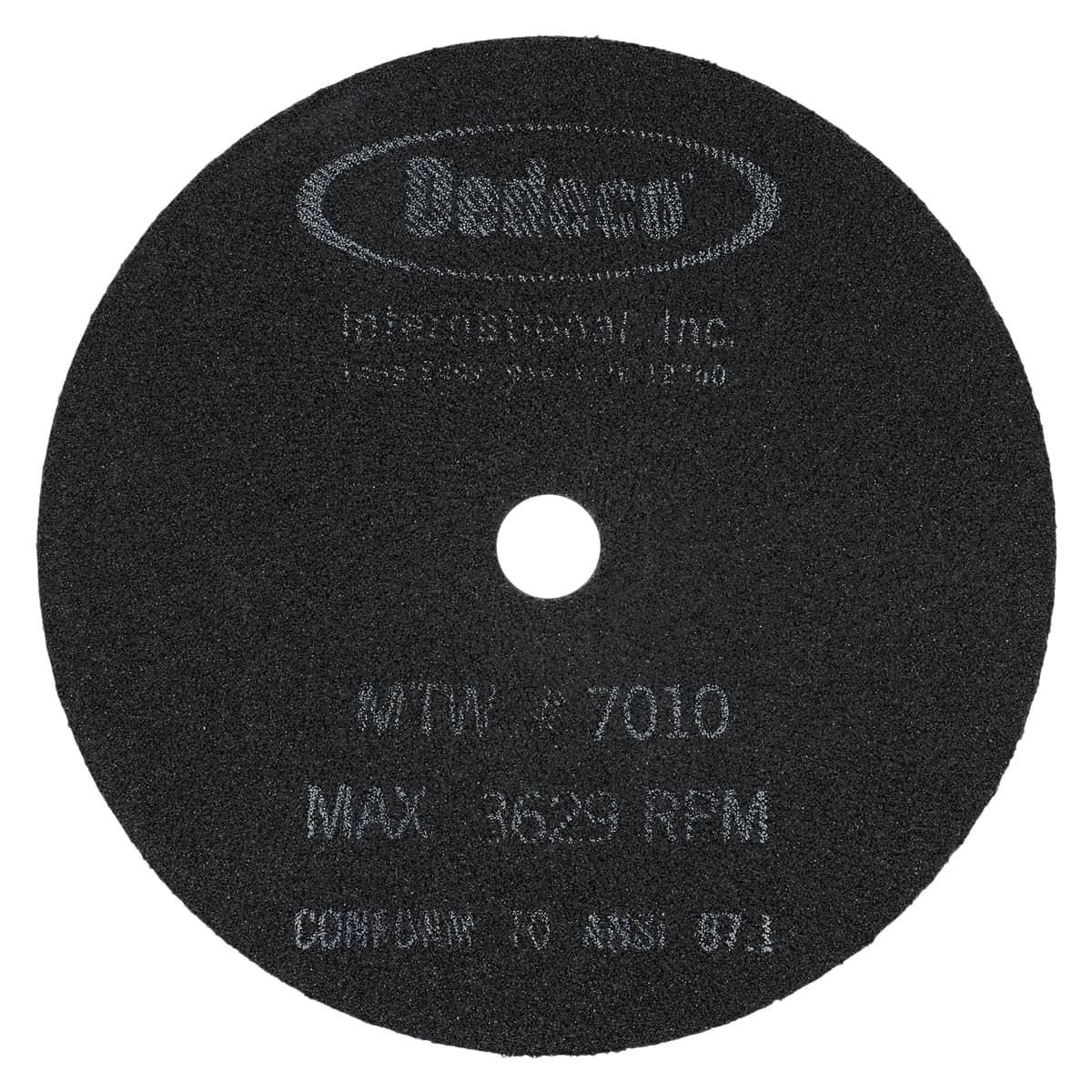 Dedeco Model Trimmer Wheel, 10" x 1/4", Coarse 36 Grit, Fiberglass-Reinforced, 1/Pk, 7010 thumbnail 2