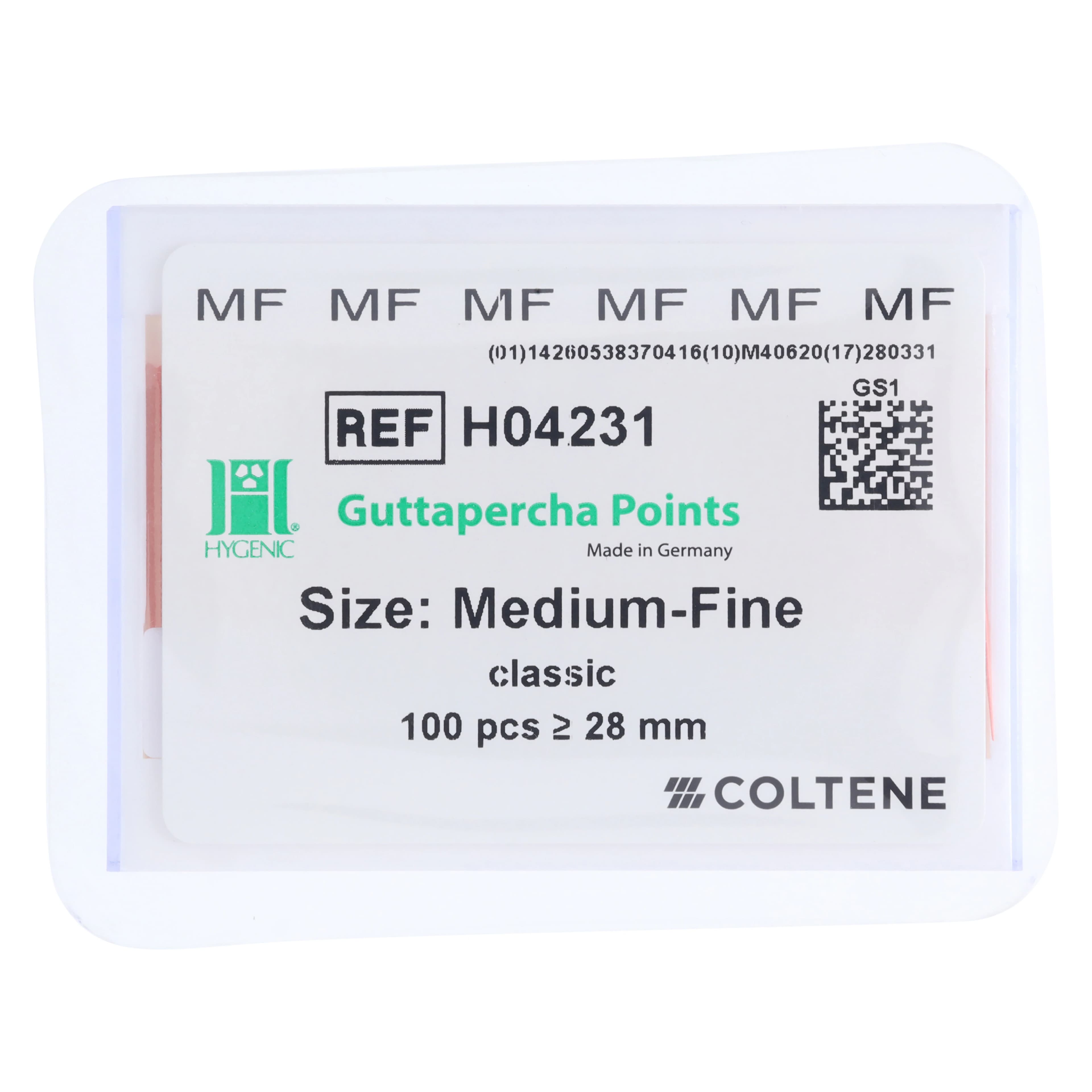 Hygenic Gutta Percha Points, Classic, Medium-Fine, Pink, 28 mm, 100/Box, H04231 thumbnail 6