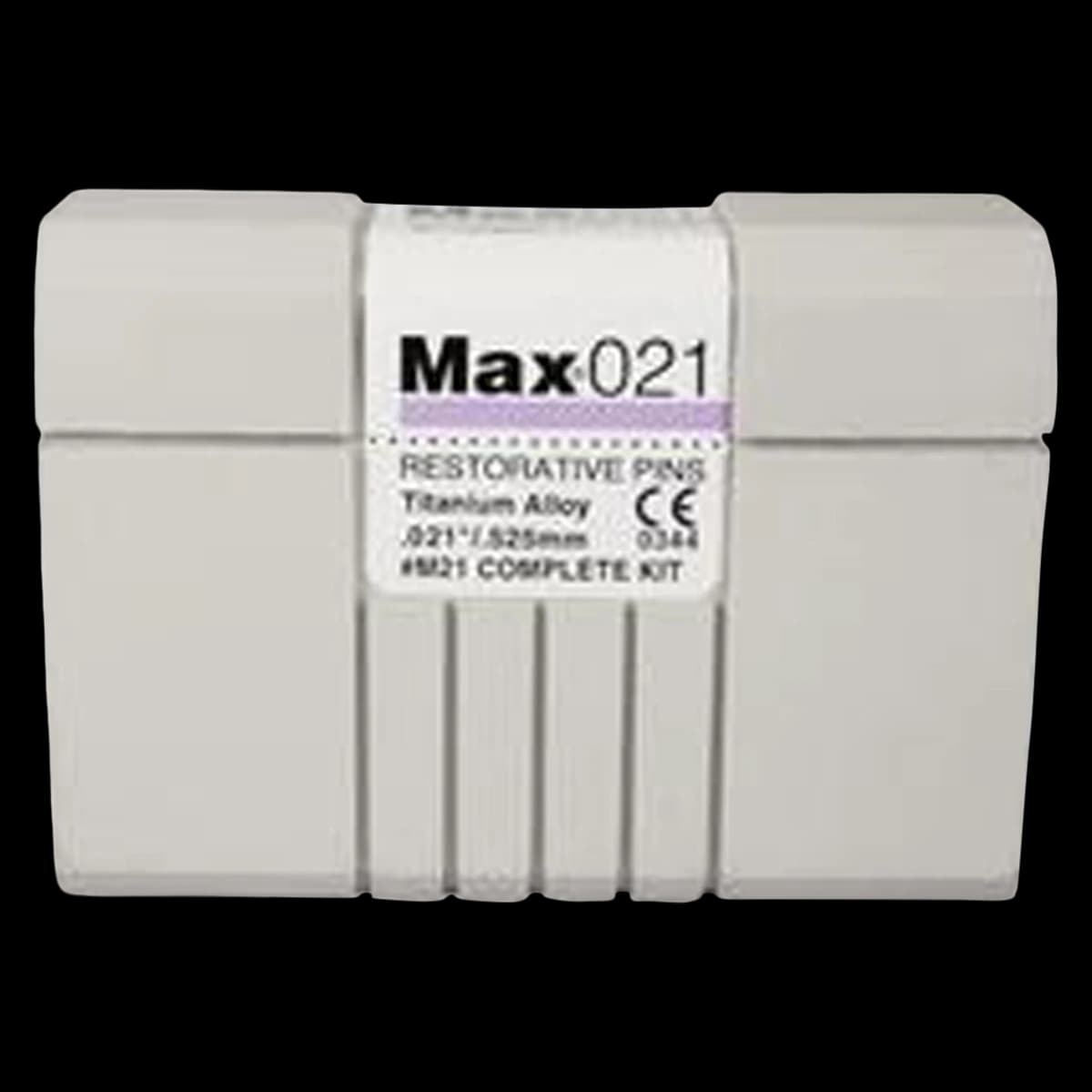Max Restorative Pins, Titanium Alloy, Complete Kit, 0.021" (0.525 mm), Purple, M21 - Max Restorative Pins, Titanium Alloy, Complete Kit, 0.021", Purple, M21 - Image 1