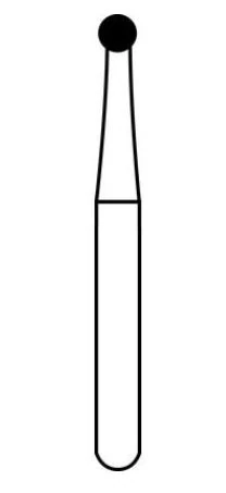 Alpen® SteriX Carbide Bur, RA (Right Angle), Round #6, 1.8 mm Diameter, Sterile, Single-Use, 10/Pkg, RS200006 - Alpen® SteriX Carbide Burs RA Round # 6 Pkg/10 - Image 1