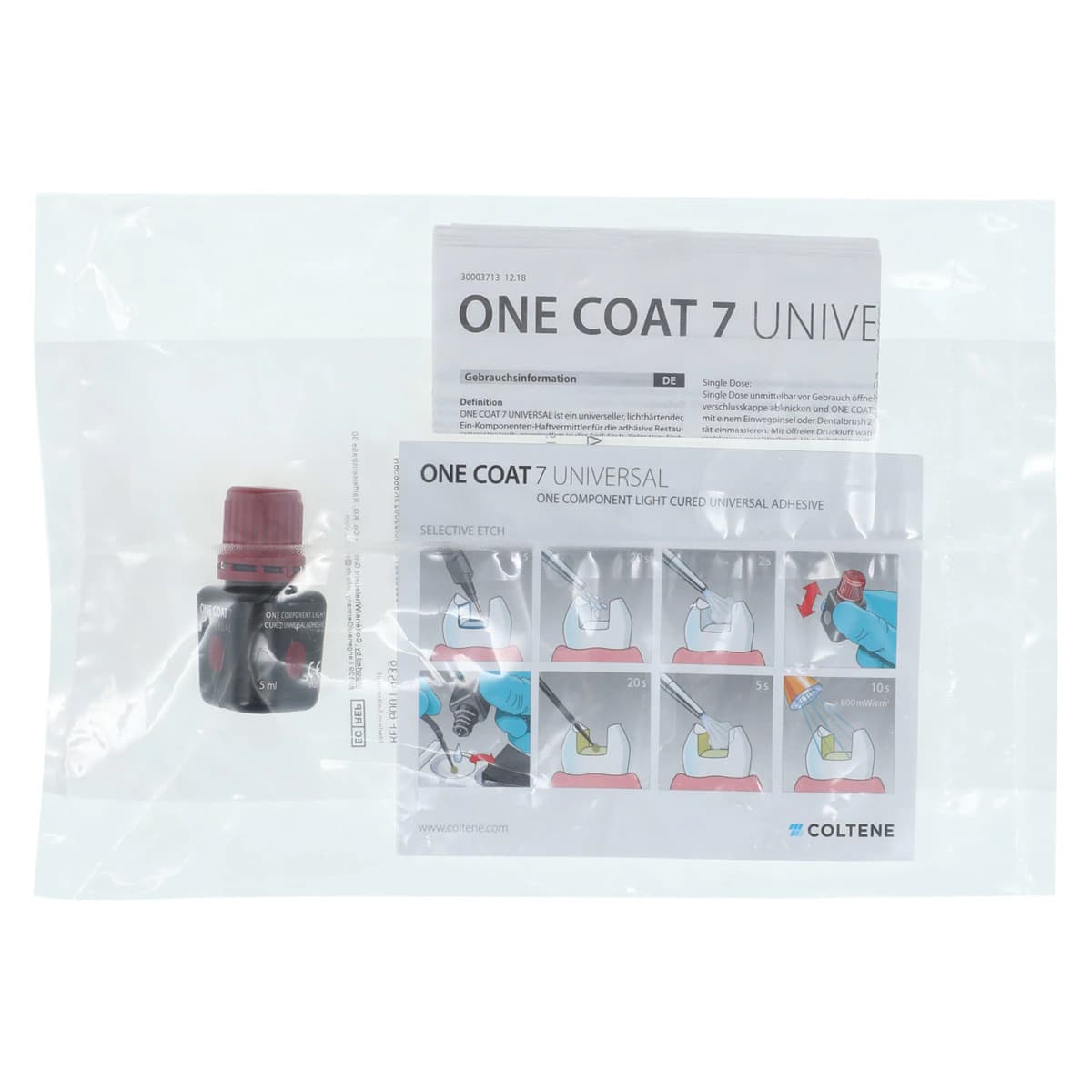 Coltene One Coat 7 Universal Light-Cure Bonding Agent Refill, 5 mL Bottle, 60019539 thumbnail 2