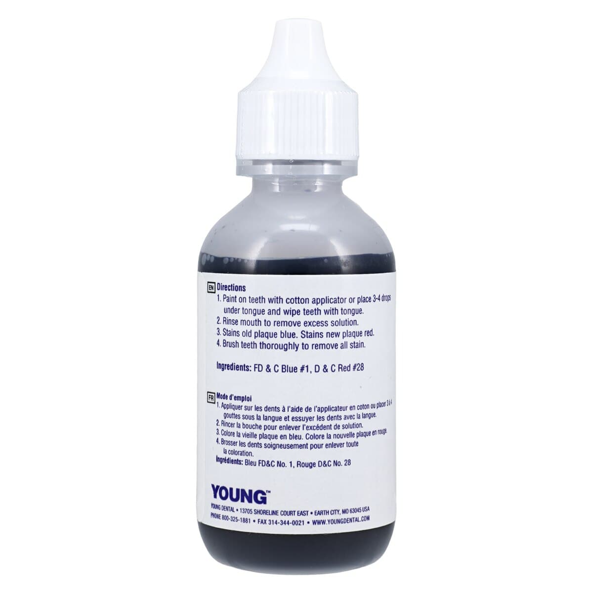 Young Dental 2Tone Disclosing Solution, Liquid, 2 oz Bottle, 1/Pk, 233102 thumbnail 2
