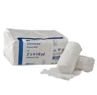 Dermacea Gauze Bandage Roll, Cotton Fluff, 3" x 4 yd, 3-Ply, Non-Sterile, 12/Bag - Gauze Fluff Rl Dermace 3Ply NS - Image 1