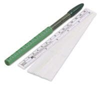 Devon Surgical Skin Marker, Dual Tip, Violet, Sterile, with Ruler & Labels thumbnail 2