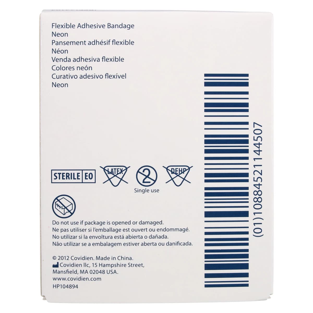 Curity Flex Fabric Adhesive Bandages, Neon Strips, 1" x 3", Sterile, 50/Box thumbnail 5