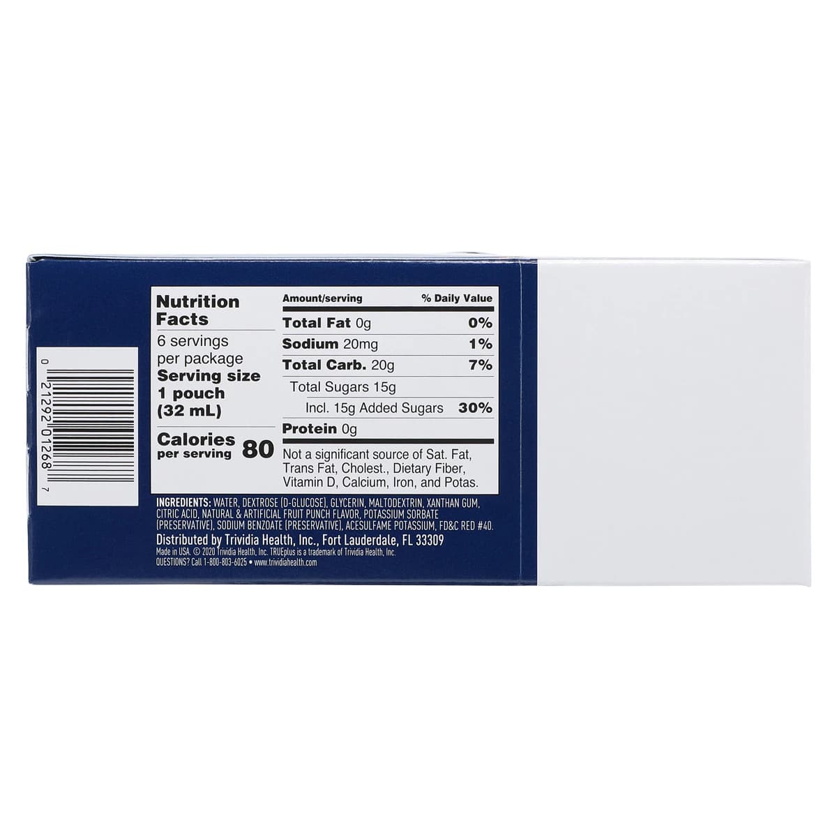 TRUEplus Gel Glucose 15gm, Fruit Punch, 6/Pack thumbnail 6
