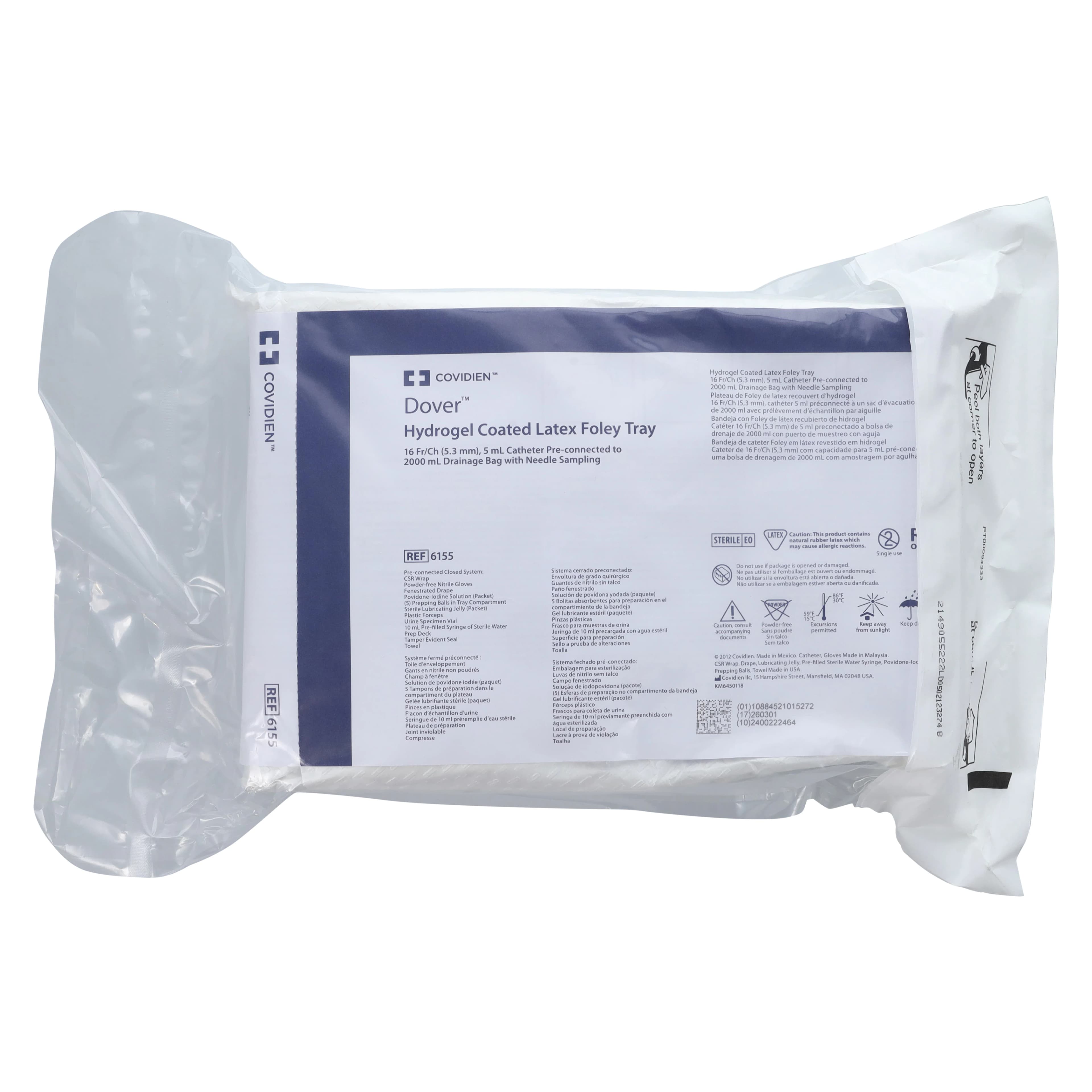 Cardinal Dover Foley Catheter Tray, 16FR, 5cc, 01KT8PD5209GBGTDX3K7JFSSQY - Foley Cath Tray 16FR - Image 1