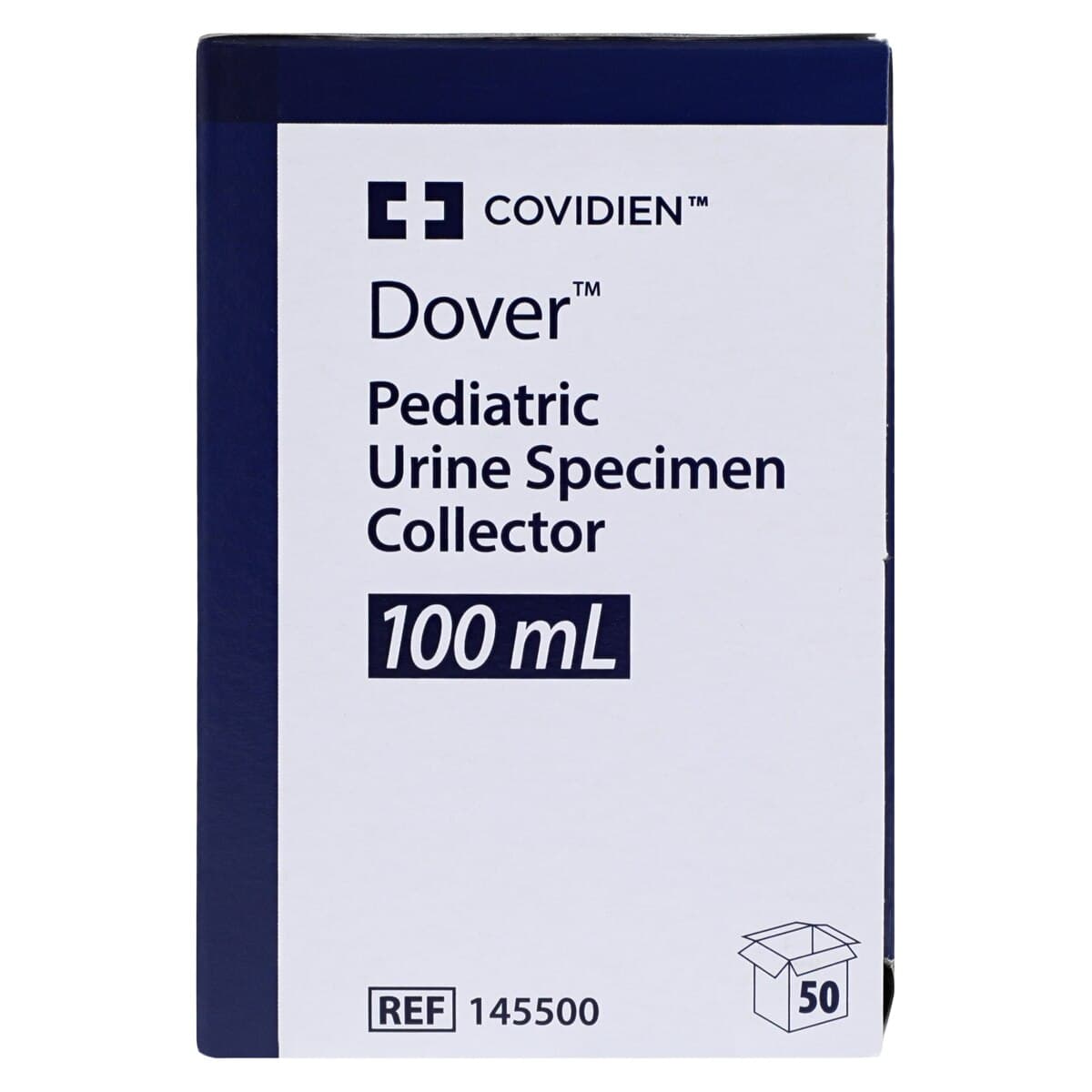 Dover Urine Specimen Collector, 100 mL, Plastic, Non-Sterile, Clear, Pediatric, 50/Box thumbnail 3