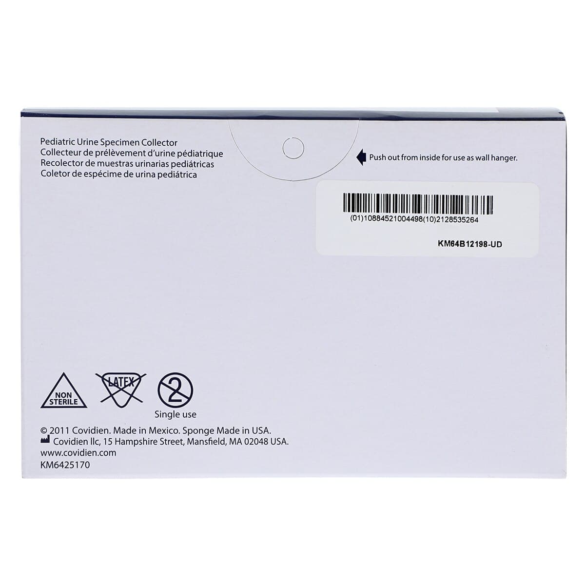 Dover Urine Specimen Collector, 100 mL, Plastic, Non-Sterile, Clear, Pediatric, 50/Box thumbnail 4