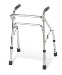 Guardian Folding Aluminum Walker, Red, 175 lb Capacity, Toddler Tips - Walker Folding Aluminum Red - Image 1