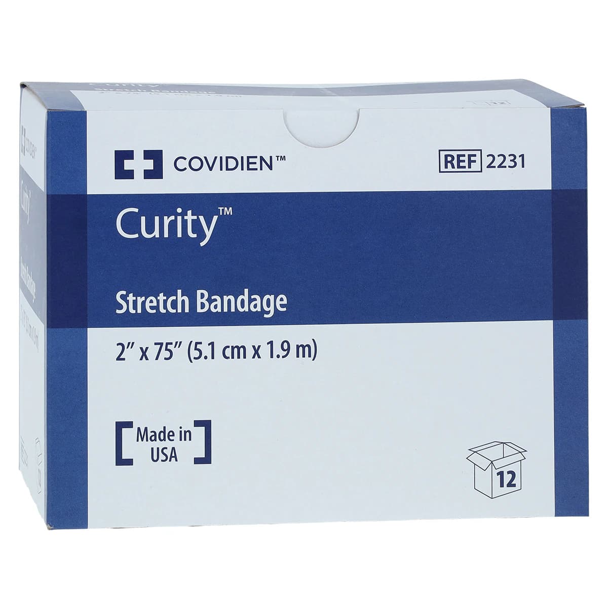 Curity Conforming Bandage, Cotton/Polyester, 2" x 75", 1 Ply, Sterile, 12/Box thumbnail 2
