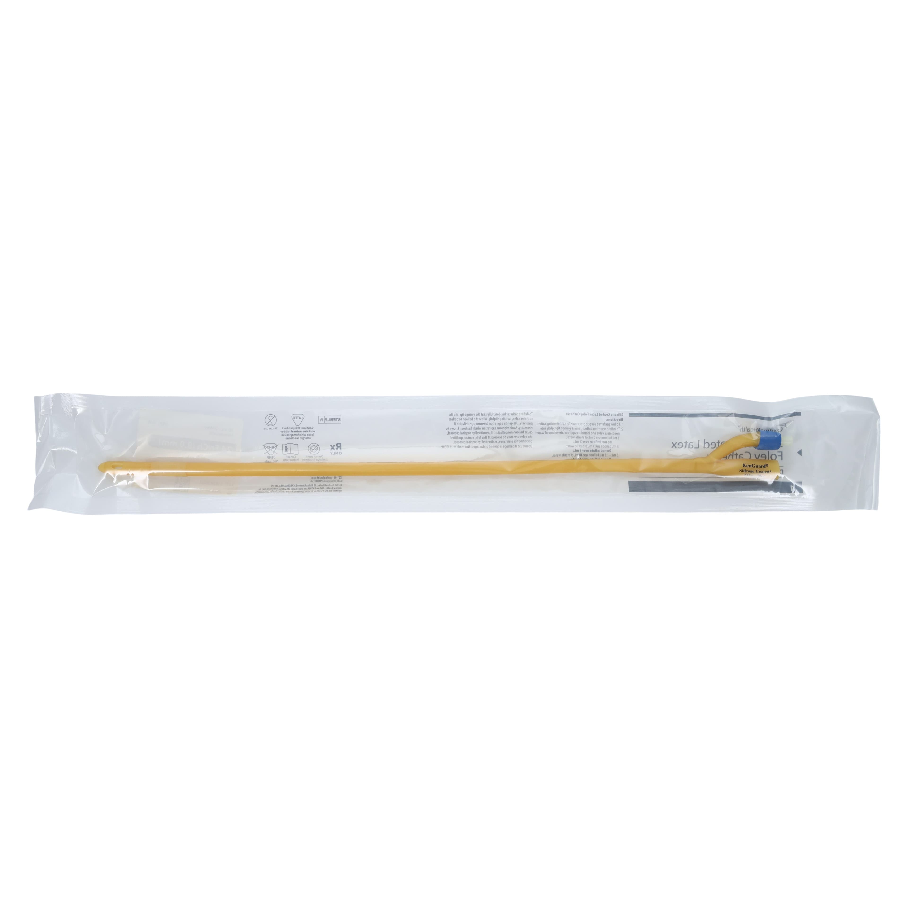 Dover 2-Way Foley Catheter, Straight Tip, Silicone Coated Latex, 24 Fr, 30 cc, 17" thumbnail 3