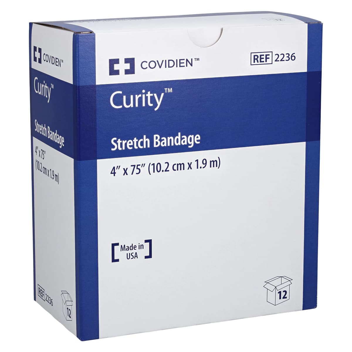 Curity Conforming Bandage, Cotton/Polyester, 4" x 75", 1 Ply, Sterile, 12/Box thumbnail 2