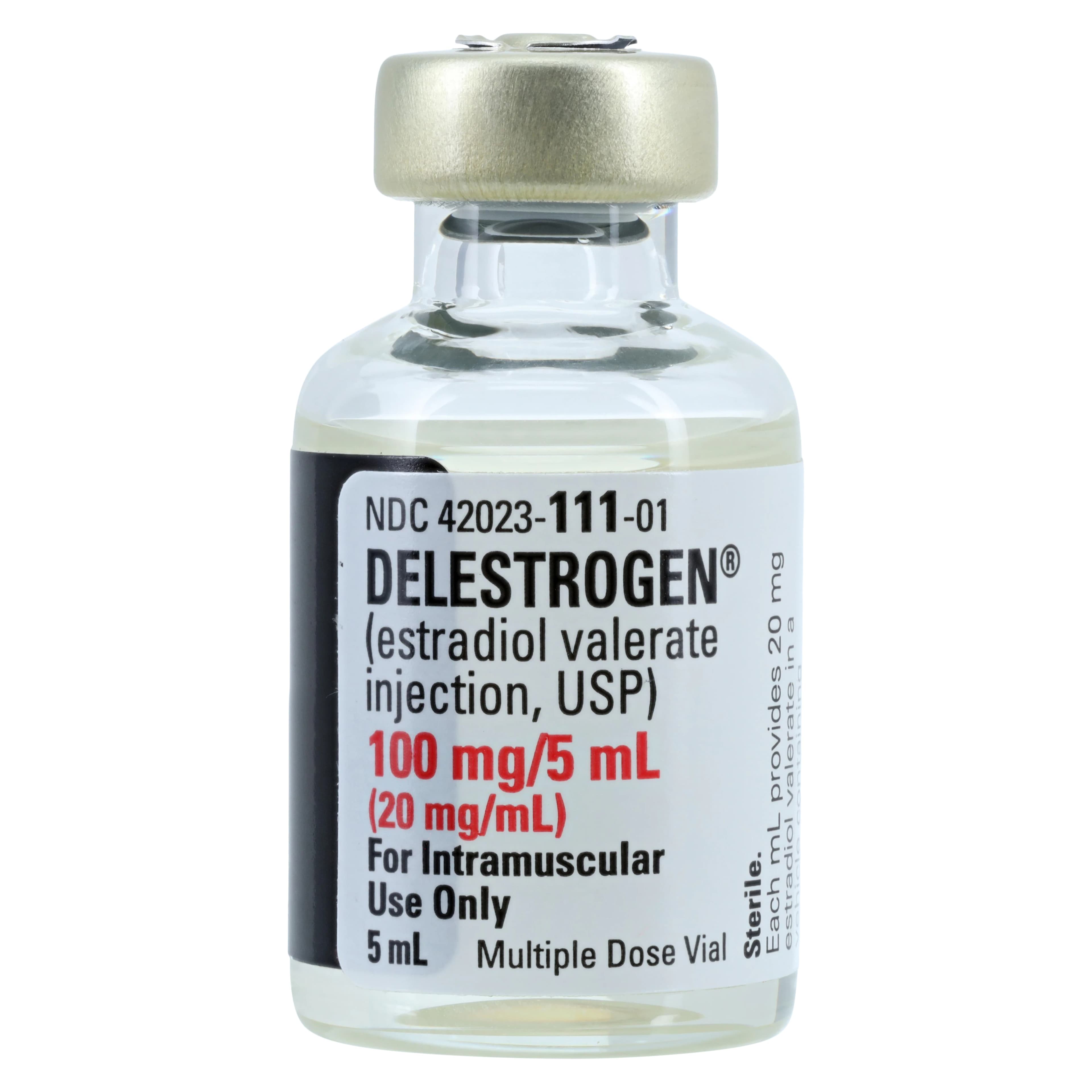 Delestrogen (Estradiol Valerate) Injection, 20 mg/mL, 5 mL Multi-Dose Vial thumbnail 3