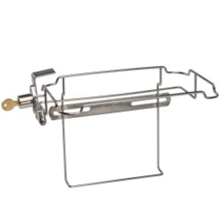 SharpSafety™ Locking Wire Bracket for 2 Gallon Sharps Container, White, 11.5" W x 8.25" H x 7.5" D, Universally Keyed, Each - SharpSafety™ Locking Wire Bracket for 2 Gallon Sharps Container - SharpSafety™ Locking Wire Bracket for 2 Gallon Sharps Container - Image 1