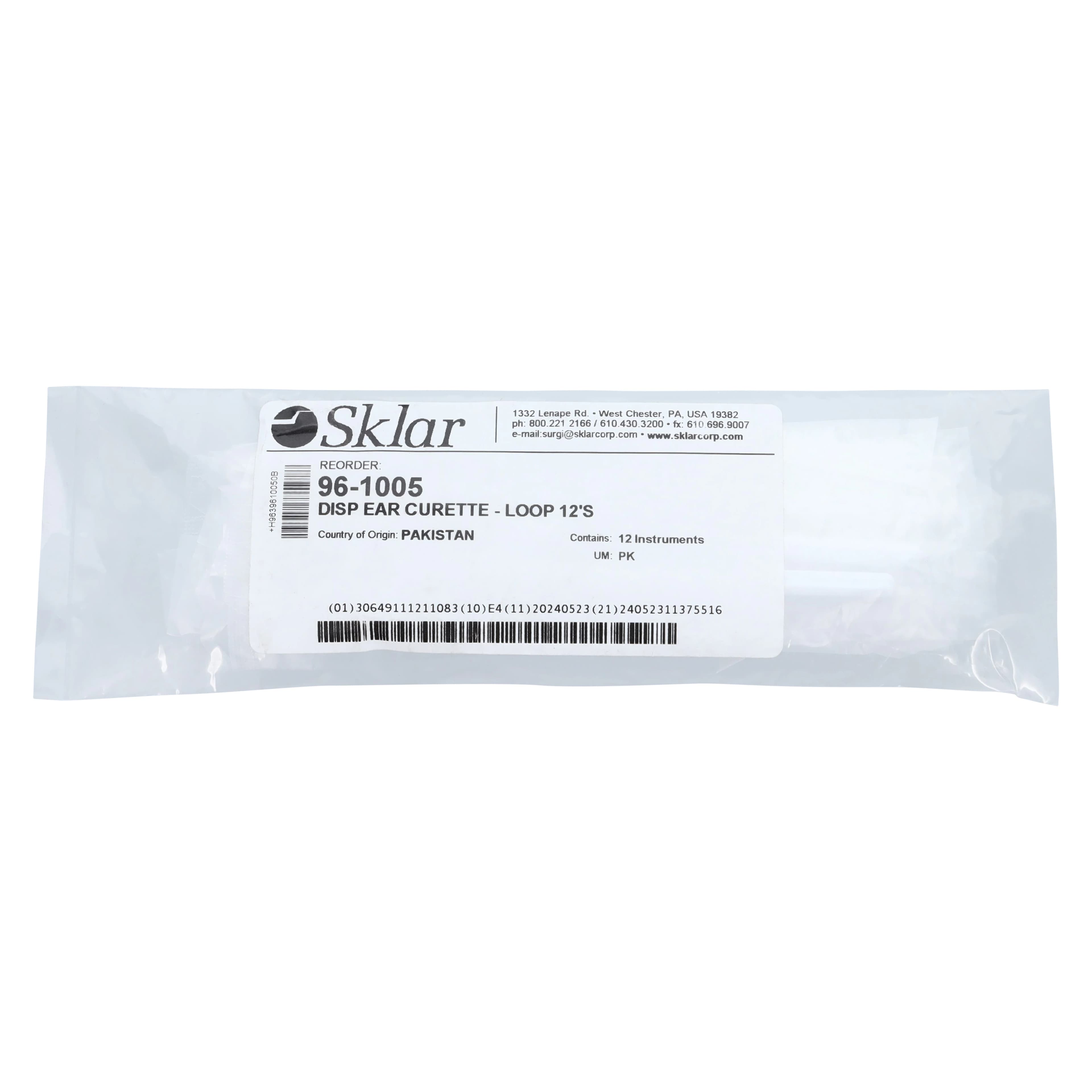 Ear Curette Loop, 4mm, 5-3/4", Polymer, Non-Sterile, Disposable, 12/Package thumbnail 3