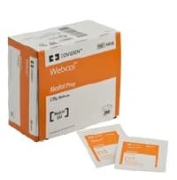 Webcol Alcohol Prep Pads, 70% Isopropyl Alcohol, 2 Ply, Medium, Non-Woven, Sterile, 200/Box - Webcol Alcohol Preps - Image 1