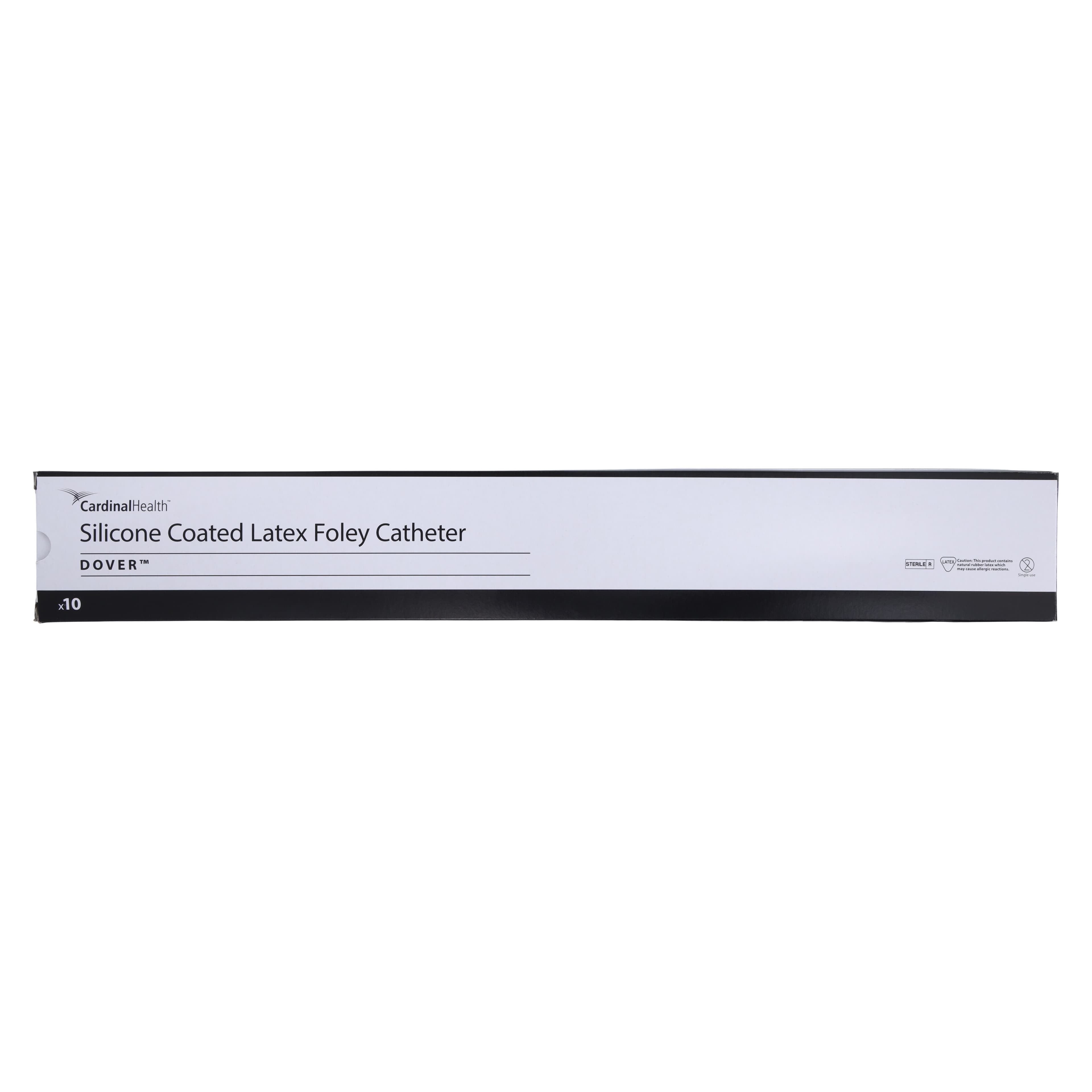 Dover 2-Way Foley Catheter, Silicone Coated Latex, 20 Fr, 30 cc Balloon, Straight Tip, 3611 thumbnail 4