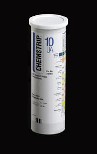 Roche Diagnostics Chemstrip 10 UA Urinalysis Test Strips, 10-Parameter, 100/Bottle - Chemstrip 10 UA - Image 1