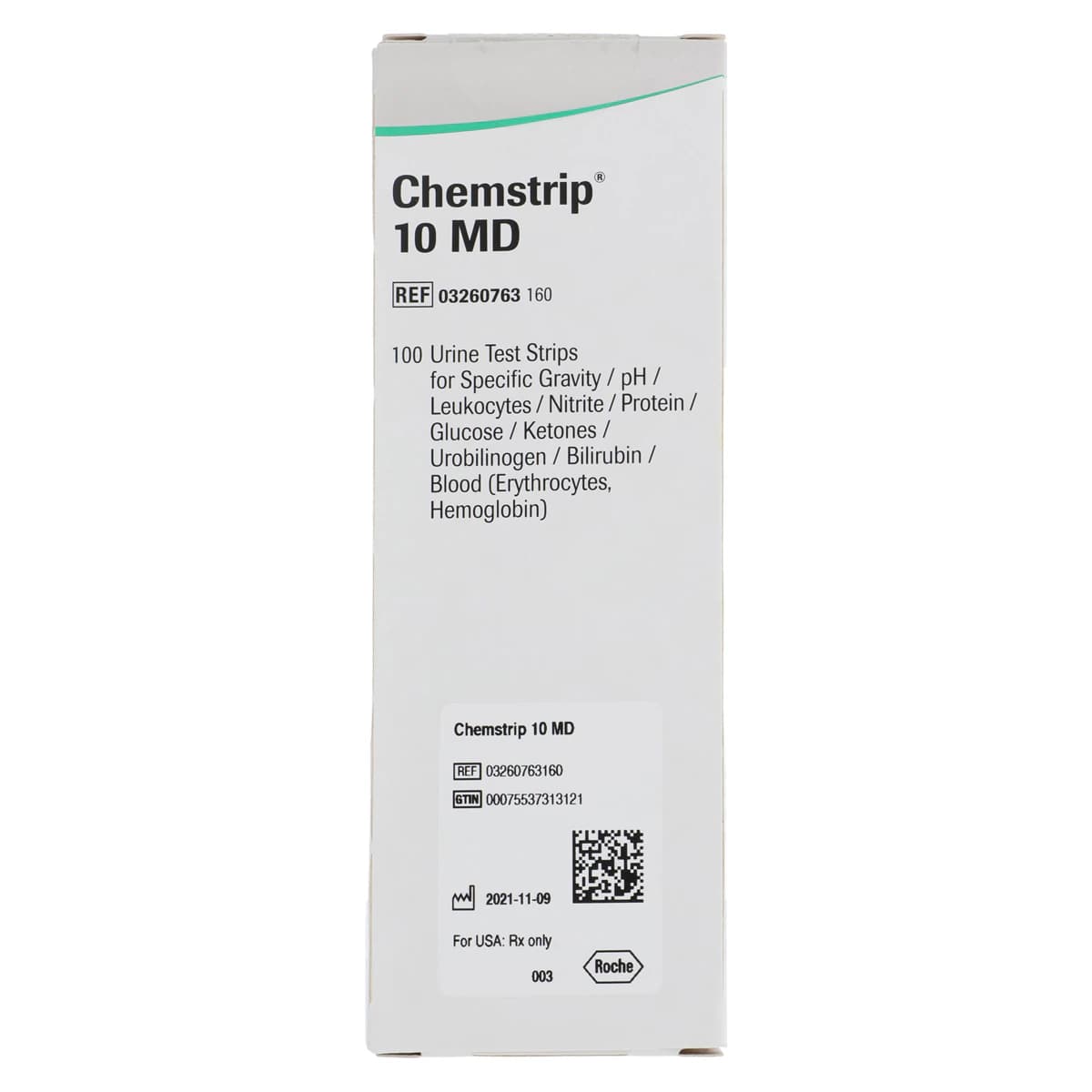 Roche Diagnostics Chemstrip 10 MD Urinalysis Test Strips, 100/Bottle thumbnail 5