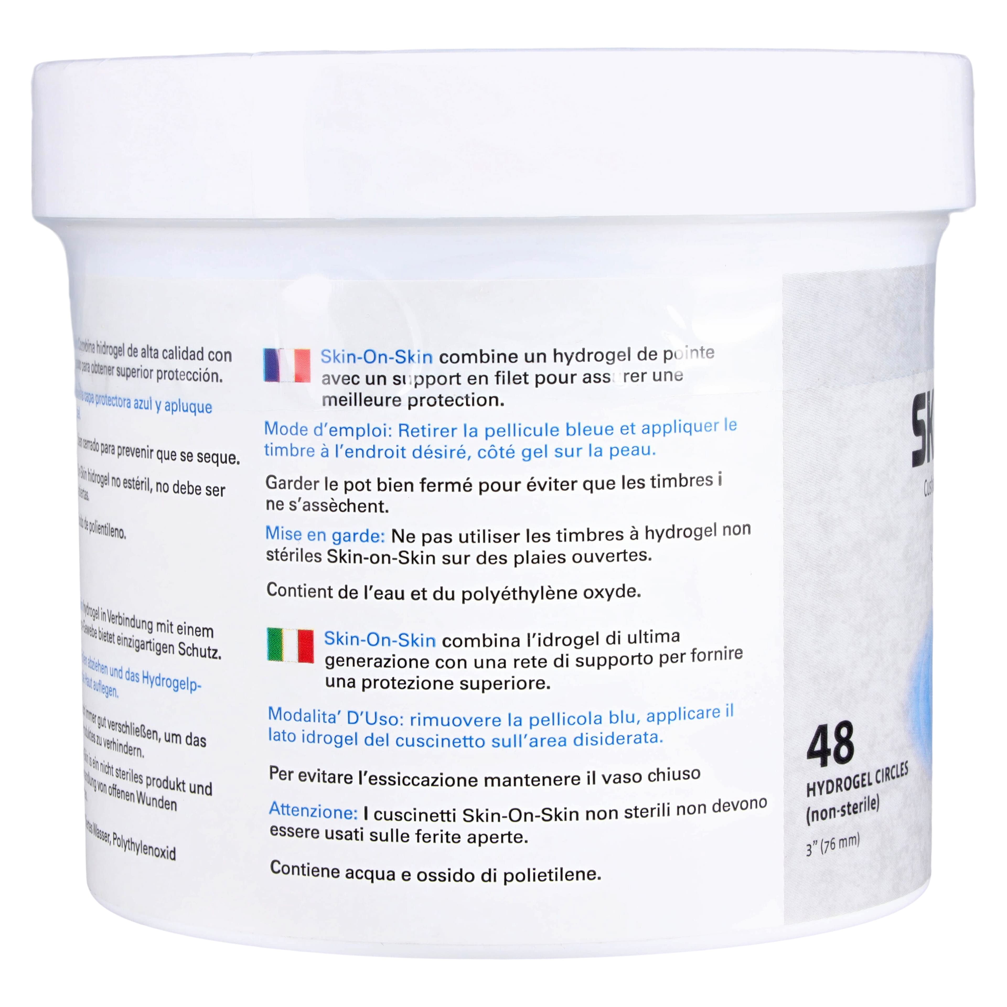 Medi-Dyne Skin-On-Skin Circles Hydrogel/Mesh Dressing, 3" Diameter thumbnail 2
