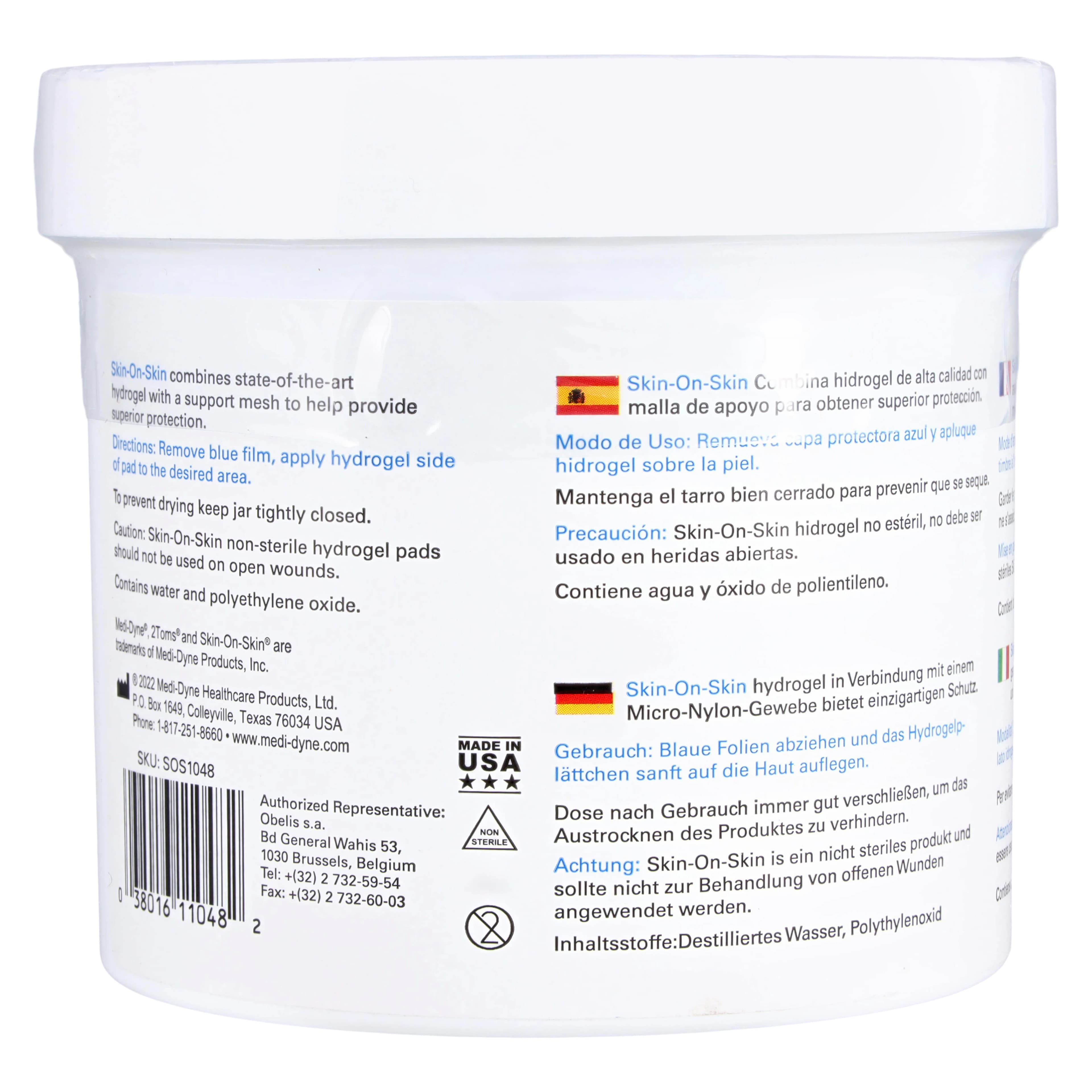 Medi-Dyne Skin-On-Skin Circles Hydrogel/Mesh Dressing, 3" Diameter thumbnail 3