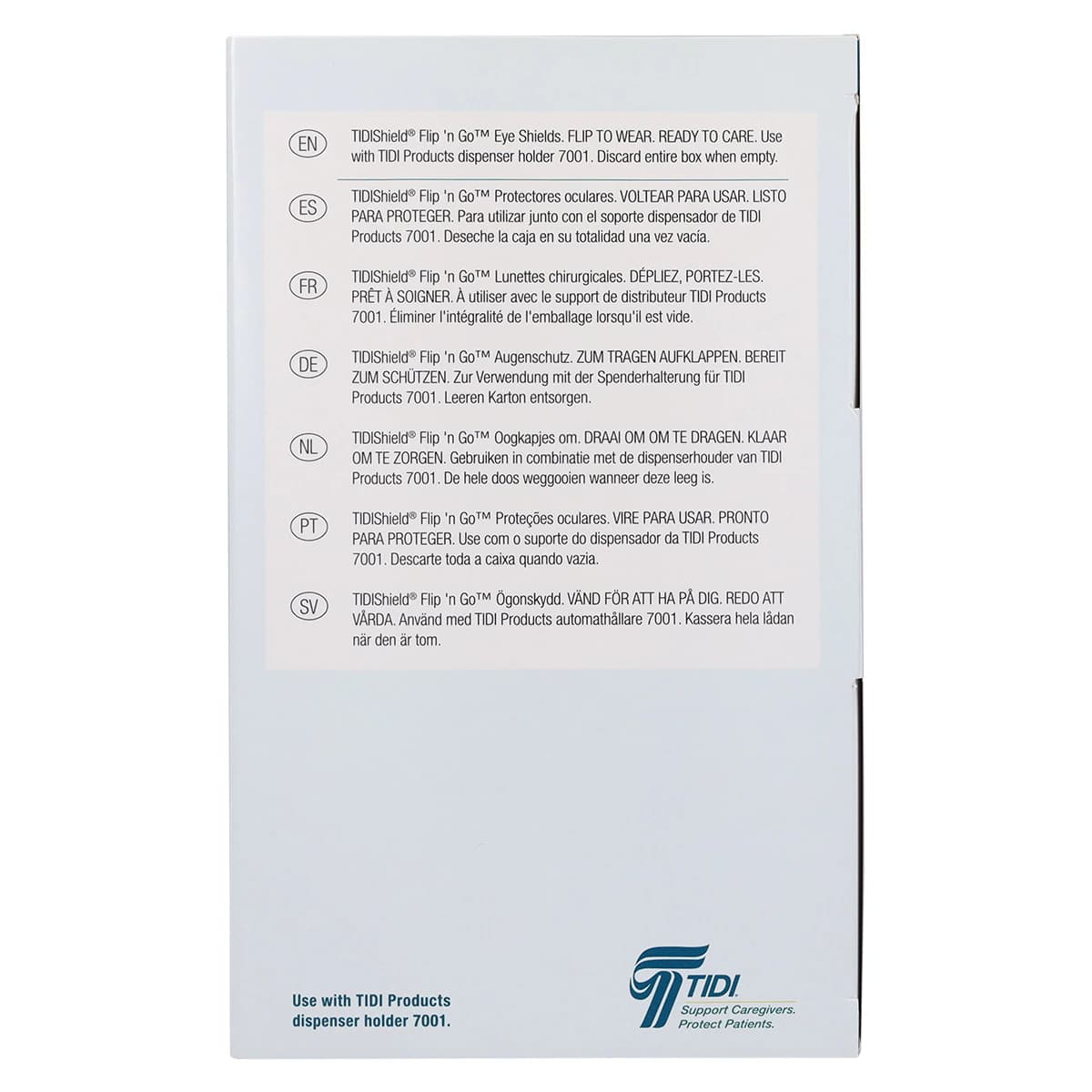 TidiShield Flip 'N Go (FlipEase) Disposable Eye Shields, Assorted Colors, Latex-Free, 25/Box, 9300FE-50 thumbnail 4