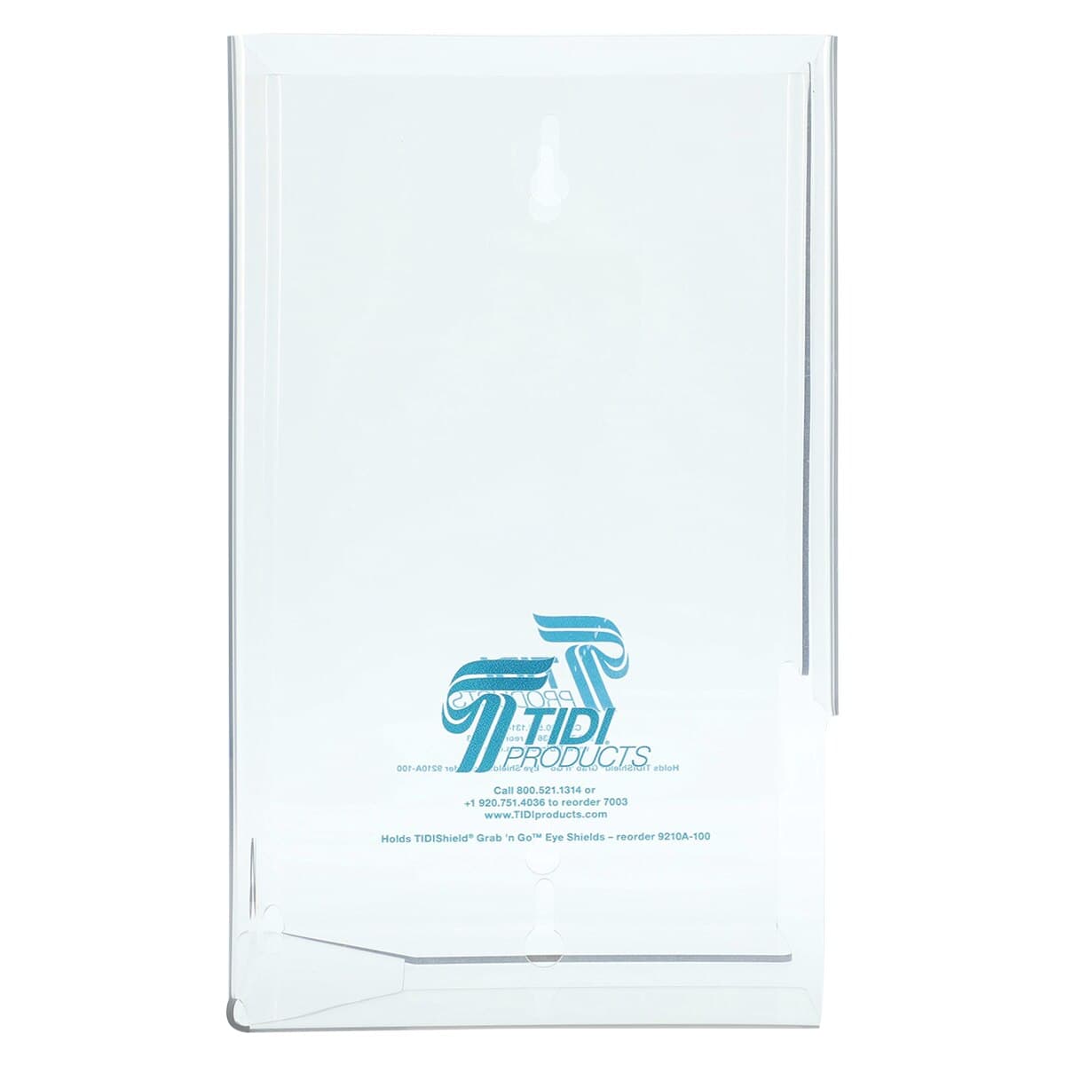 TIDIShield Eye Shield Dispenser Holder, Clear, Reusable, 6" W x 12" H x 7.5" D, Case of 2 thumbnail 4
