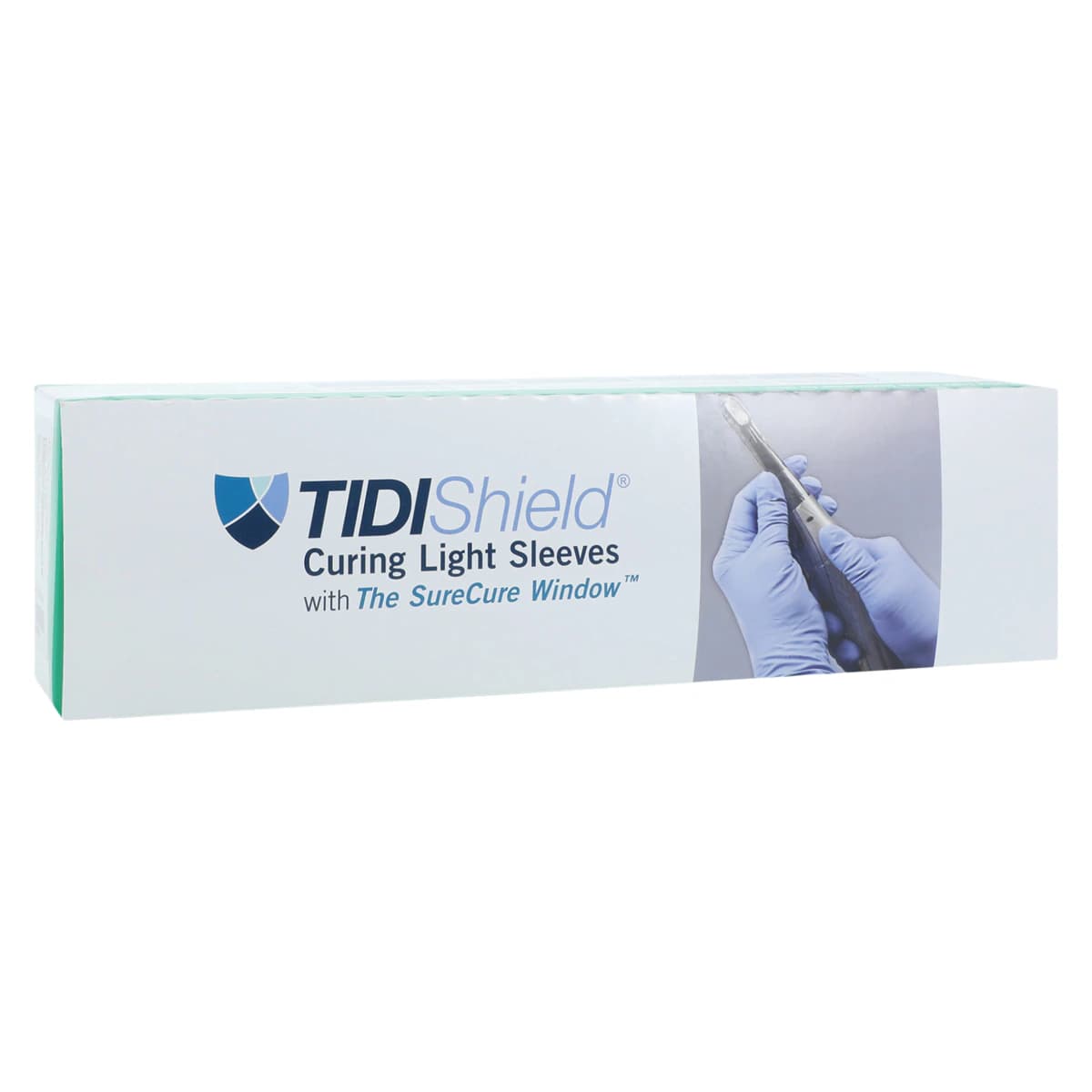 TIDIShield Curing Light Sleeve for Dentsply SmartLite Max, with SureCure Window, Individually Wrapped, Latex-Free, 100/Box, 21103 - Curing Light Sleeve SmartLite Max Box of 100 - Image 1