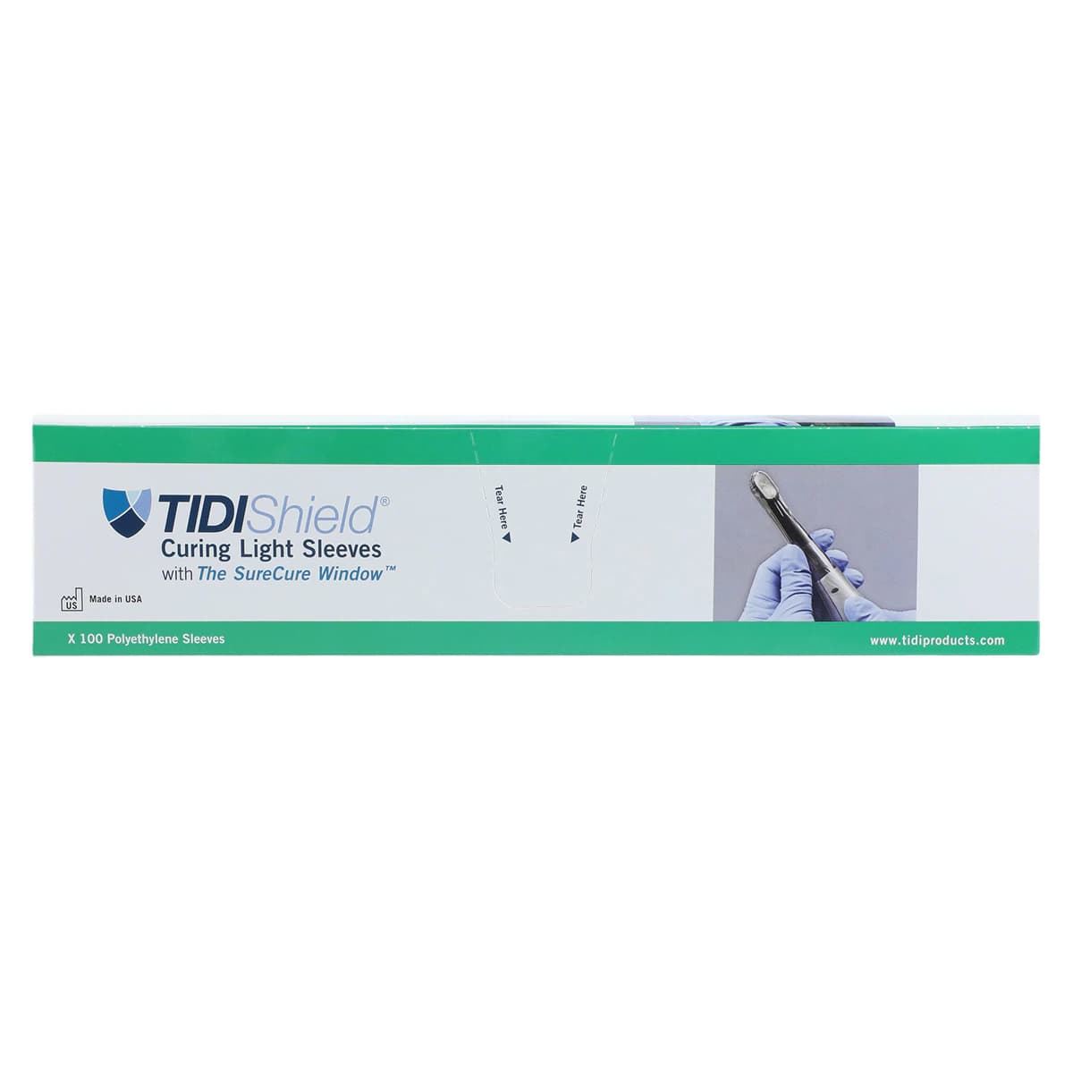 TIDIShield Curing Light Sleeve for Dentsply SmartLite Max, with SureCure Window, Individually Wrapped, Latex-Free, 100/Box, 21103 thumbnail 3