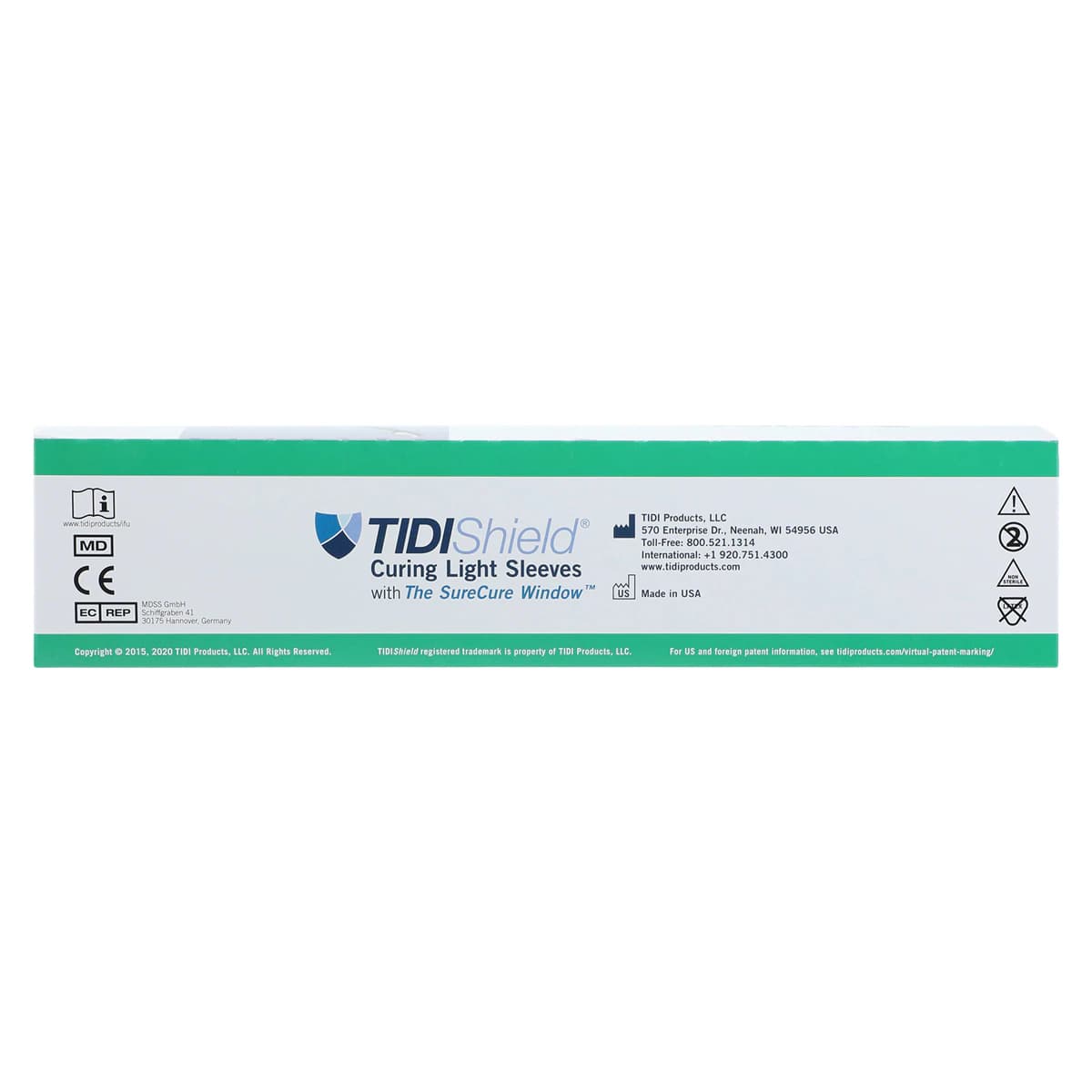 TIDIShield Curing Light Sleeve for Dentsply SmartLite Max, with SureCure Window, Individually Wrapped, Latex-Free, 100/Box, 21103 thumbnail 4