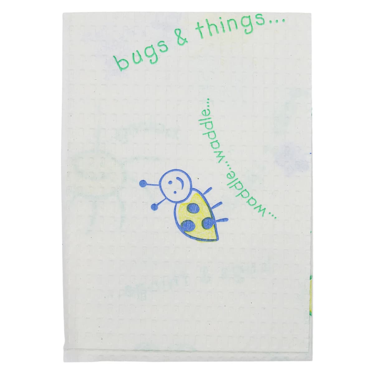 Tidi Choice Bugs-N-Things Waffle-Embossed Patient Bib, 2-Ply Paper/Poly, 13" x 18", 250/Box thumbnail 3