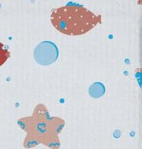 Tidi Products Under the Sea Patient Bibs, 2+1-Ply, 13" x 18", 500/Case, 981613 thumbnail 2