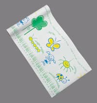 Tidi Products Choice Exam Table Paper, Bugs & Things Pediatric Print, Crepe, 18 in x 125 ft, Case of 6 - Exam Table Paper Bugs & Things 18in x 125ft Crepe Rolls Case of 6 - Image 1