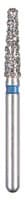 BluWhite Diamond™ Bur FG #785R, Regular Grit, Round End Taper, Blue Ring, 2.2 mm Diameter, 7.8 mm Length, 5/Pkg - BluWhite Diamond™ Burs – FG, Regular, Blue, Cone, Taper Round End, 5/Pkg - # 785R, 2.2 mm Diameter, 7.8 mm Length - Image 1