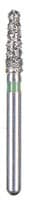BluWhite Diamond™ Bur FG 755C, Coarse, Green Ring, Cone Taper Round End, 1.6 mm Diameter, 6.2 mm Length, 5/Pkg - BluWhite Diamond™ Burs – FG, Coarse, Green, Cone, Taper Round End, 5/Pkg - # 755C, 1.6 mm Diameter, 6.2 mm Length - Image 1