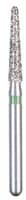BluWhite Diamond™ Bur FG 726C, Coarse, Green Ring, Cone Taper Round End, 1.6 mm Diameter, 8.8 mm Length, 5/Pkg - BluWhite Diamond™ Burs – FG, Coarse, Green, Cone, Taper Round End, 5/Pkg - # 726C, 1.6 mm Diameter, 8.8 mm Length - Image 1