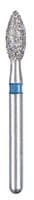 BluWhite Diamond™ Bur FG, Football, Regular, Blue Ring, Occlusal, #630R, 2.3 mm Diameter, 5.2 mm Length, 5/Pkg - BluWhite Diamond™ Burs – FG, Football, 5/Pkg - Regular, Blue, Occlusal, # 630R, 2.3 mm Diameter, 5.2 mm Length - Image 1