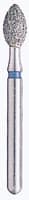 BluWhite Diamond™ Bur FG #620R, Regular Grit, Football/Occlusal, Friction Grip, 2.5 mm Diameter, 4.0 mm Length, 5/Pkg - BluWhite Diamond™ Burs – FG, Football, 5/Pkg - Regular, Blue, Occlusal, # 620R, 2.5 mm Diameter, 4.0 mm Length - Image 1