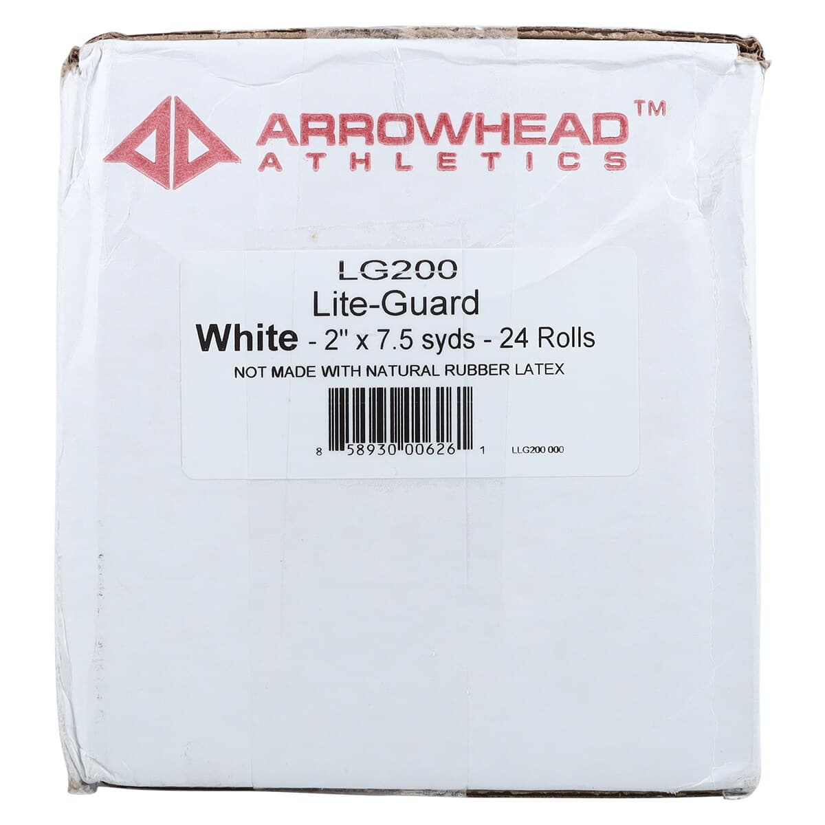 Lite-Guard Athletic Tape, Cotton, 2" x 7.5 yd, White, Non-Sterile, Latex-Free, 24/Case thumbnail 3