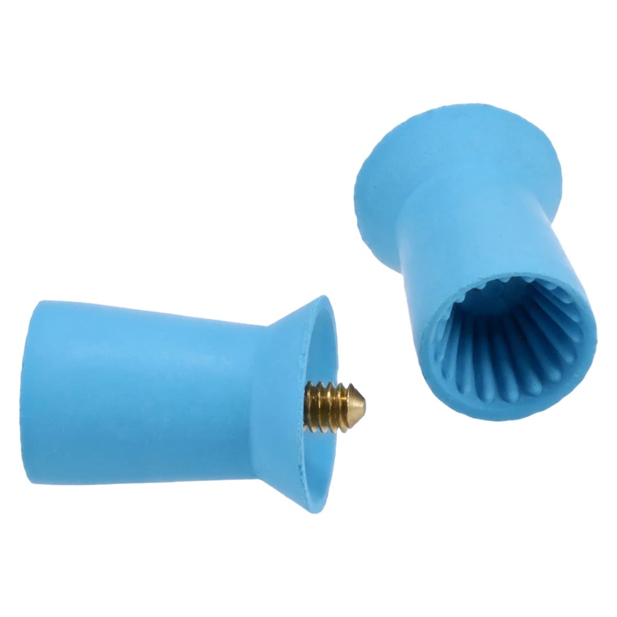 Densco® Blue Soft Screw Shank Prophy Cups, Ribbed, 144/Box - Densco® Blue Soft Screw Shank Prophy Cups Box of 144 - Image 1