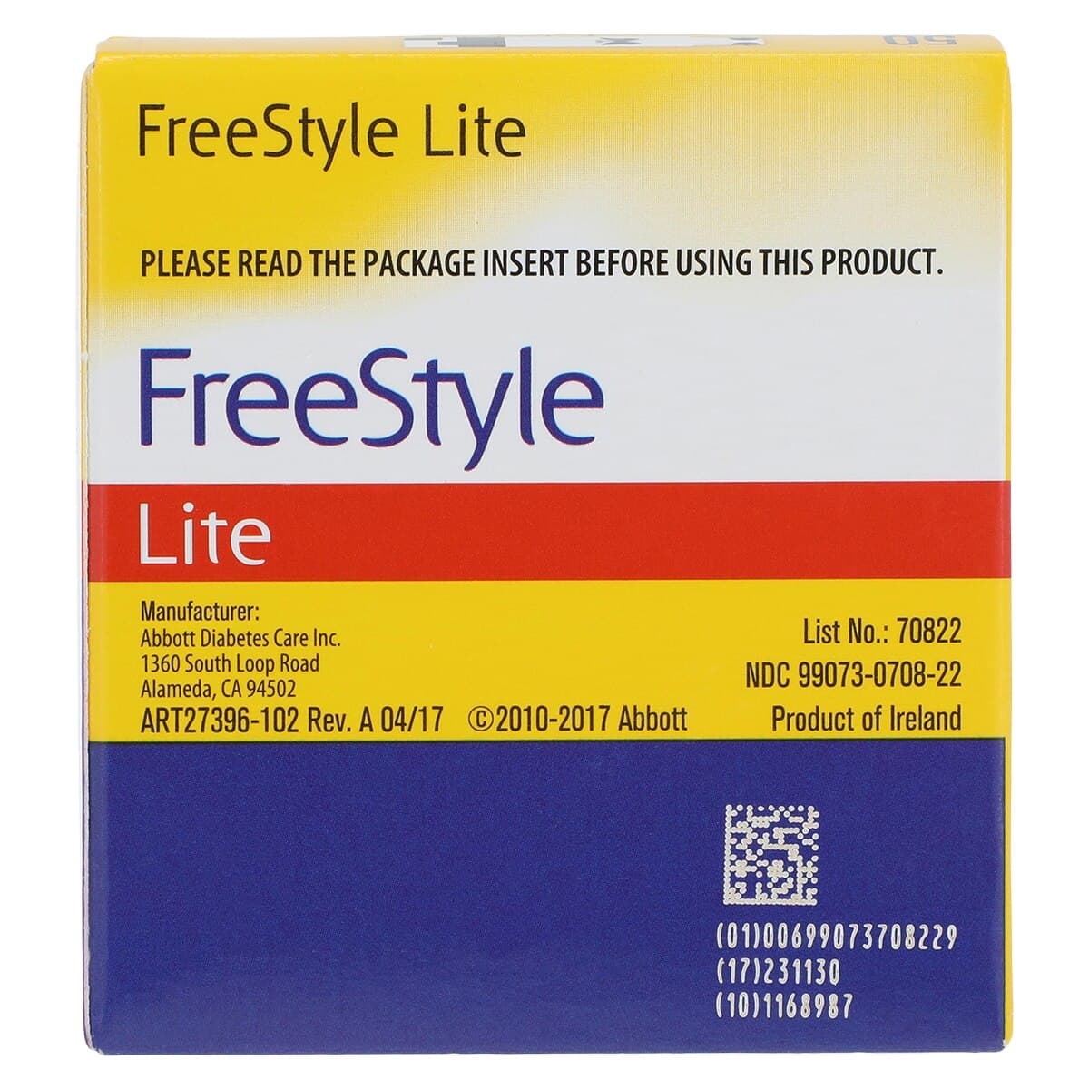 FreeStyle Lite Blood Glucose Test Strips, 50 Count, 50/Bottle thumbnail 3