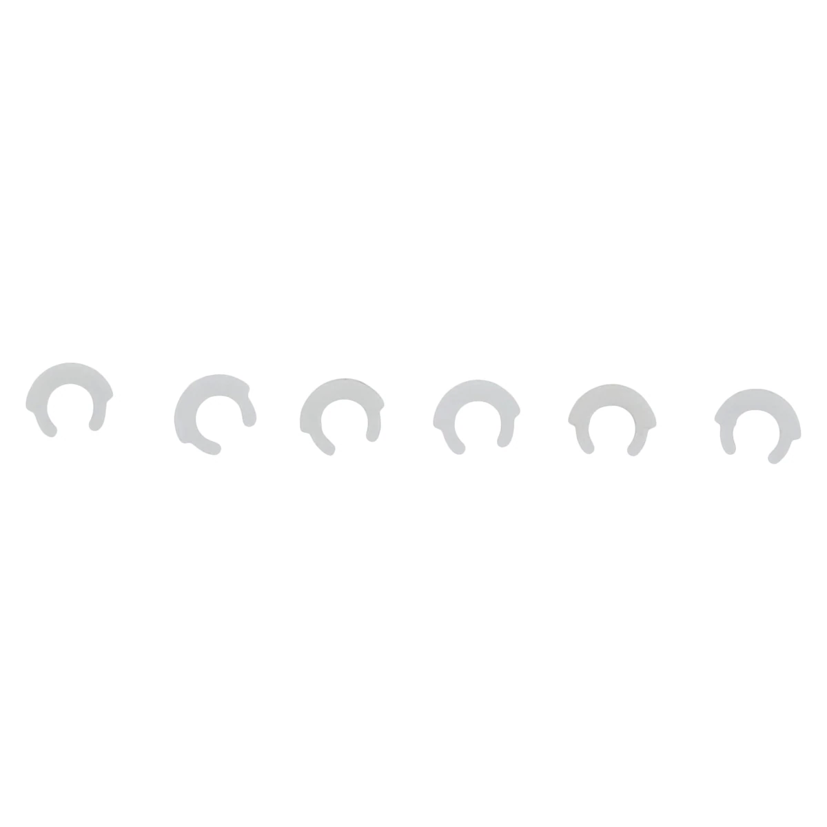 Ceka Preci-Horix Plastic Clips, White, 6/Package thumbnail 3